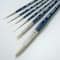 Silver Brush Limited Bristlon Short Handle Liner Brushes, Set of 6